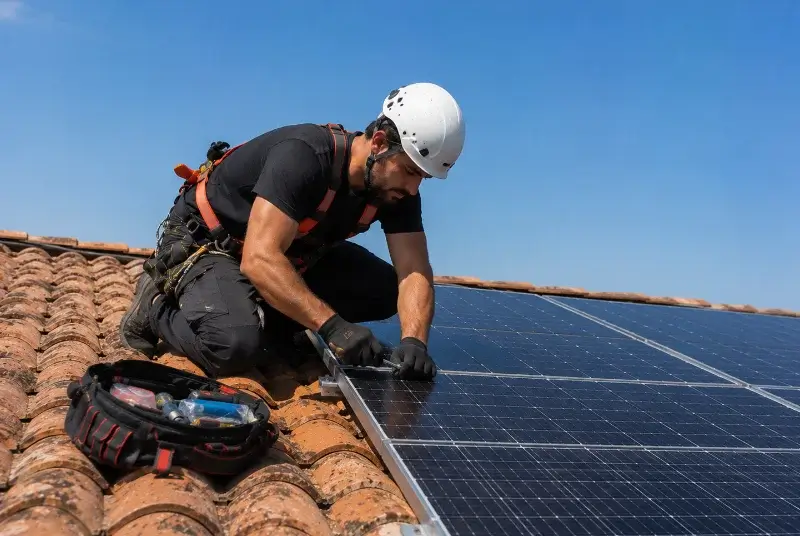 Maintenance et monitoring de panneaux solaires à Eyzin-Pinet